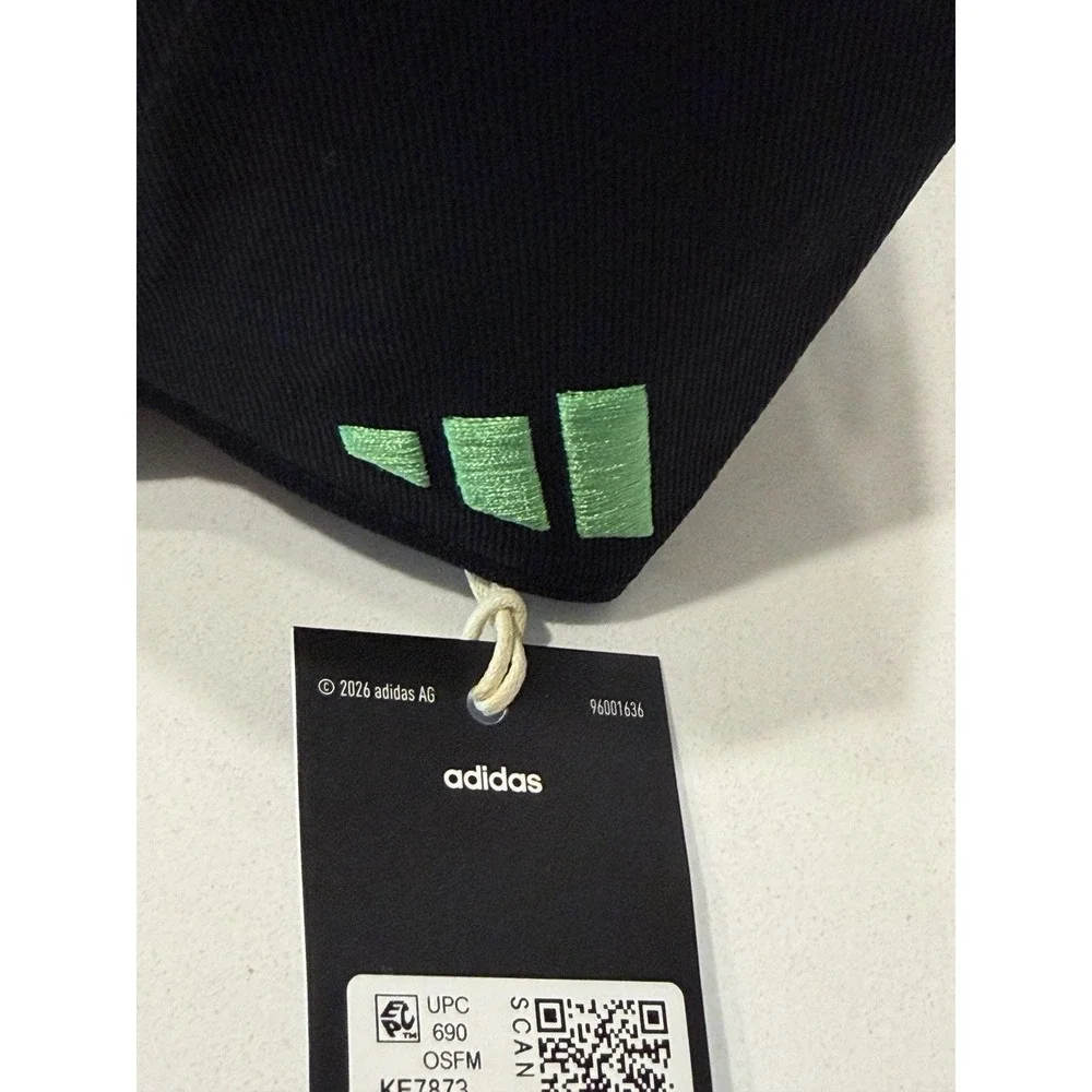 Adidas Mexico FMF 3-Stripe Baseball Cap KE7873 Black Green Embroidered OSFM NWT